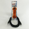 Przedłużacz do kabli audio Jack (3,5mm) M - Jack (3,5mm) F, 3m, czarna, Logo