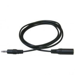 Przedłużacz do kabli audio Jack (3,5mm) M - Jack (3,5mm) F, 5m, czarna, EOL