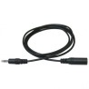 Przedłużacz do kabli audio Jack (3,5mm) M - Jack (3,5mm) F, 5m, czarna, EOL