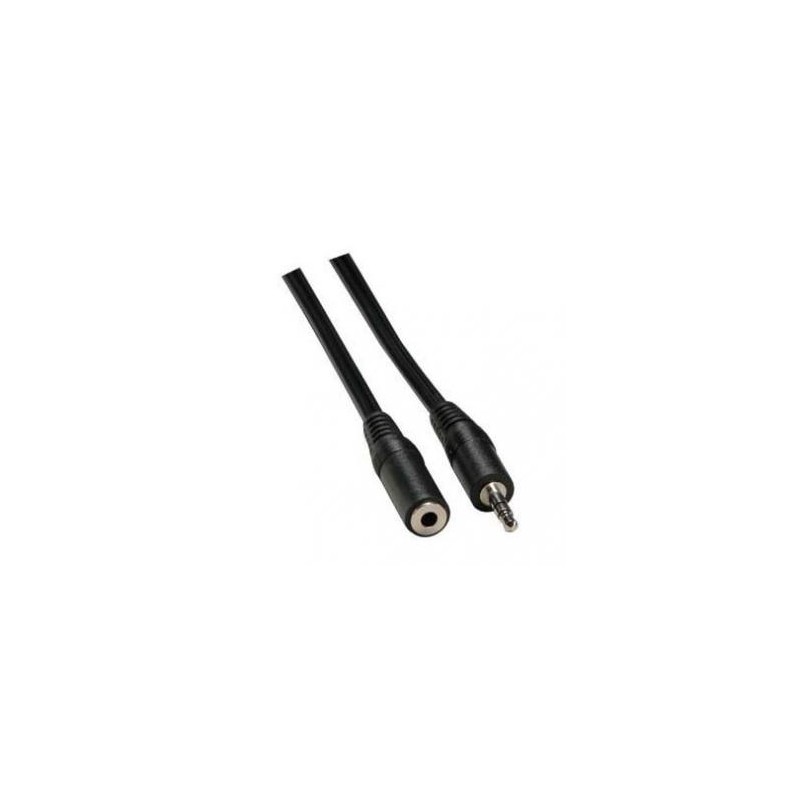 Przedłużacz do kabli audio Jack (3,5mm) M - Jack (3,5mm) F, 10m, czarna