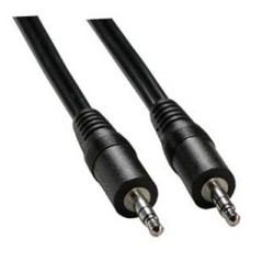 Audio Kabel Jack (3,5mm) M - Jack (3,5mm) M, 1.2m, czarna, Logo, EOL