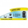 Audio Kabel Jack (3,5mm) M - 2x CINCH M, 1.5m, czarna, Logo