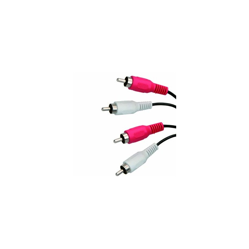 Audio Kabel 2x CINCH M - 2x CINCH M, 5m, czarna, EOL