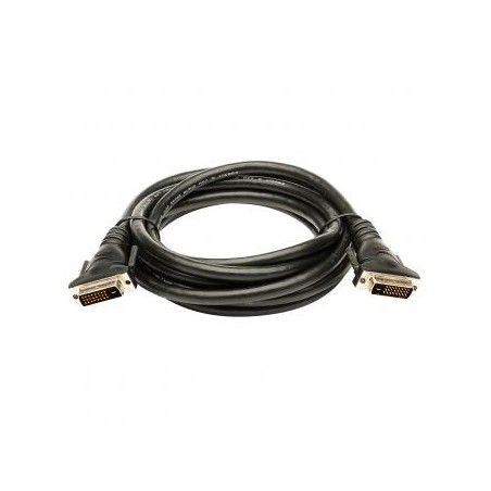 Video Kabel DVI (24+1) M - DVI (24+1) M, Dual link, 2m, chroniony, czarny