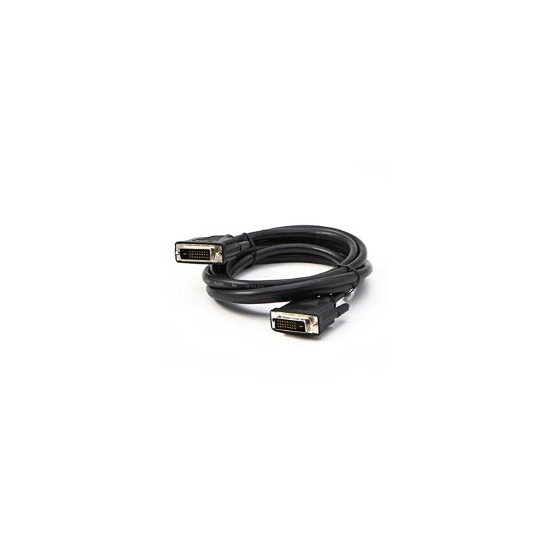 Video Kabel DVI (24+1) M - DVI (24+1) M, Dual link, 2m, chroniony, czarny, Logo blister, EOL