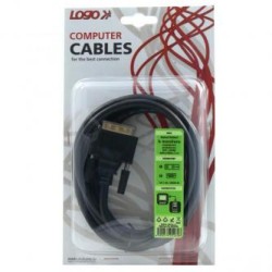 Video Kabel DVI (18+1) M - HDMI M, 2m, pozłacane złącza, czarny, Logo blister, EOL