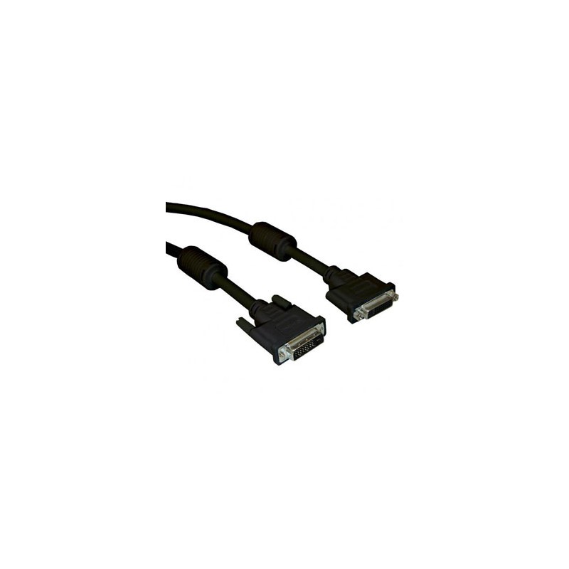 Kabel przedłużający wideo DVI (24+1) M - DVI (24+1) F, Dual link, 3m, czarny, Logo, EOL