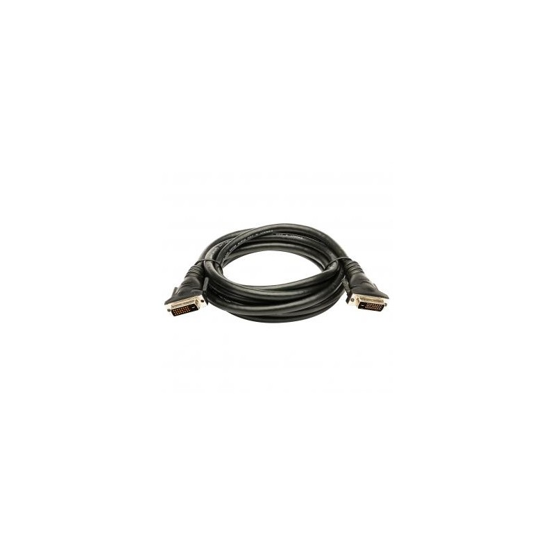 Video Kabel DVI (24+1) M - DVI (24+1) M, Dual link, 5m, chroniony, czarna, EOL