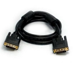 Video Kabel DVI (24+1) M - DVI (24+1) M, Dual link, 10m, pozłacane końcówki, ekranowany, czarna, EOL