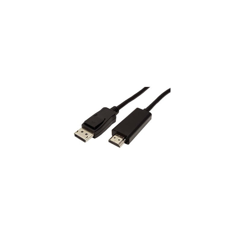 Video Kabel DisplayPort M - HDMI M, 1m, czarna, EOL