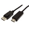 Video Kabel DisplayPort M - HDMI M, 1m, czarna, EOL