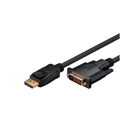 Video Kabel DisplayPort M - DVI (24+1) M, 2m, pozłacane złącza, czarny, EOL