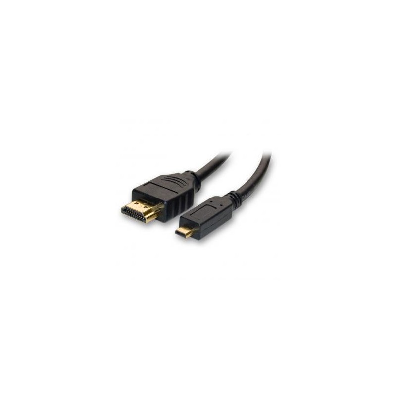 Video Kabel micro HDMI (M) - HDMI M, HDMI 1.4 - High Speed with Ethernet, 1m, czarna, EOL