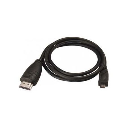 Video Kabel micro HDMI (M) - HDMI M, HDMI 1.4 - High Speed with Ethernet, 2m, czarny, EOL
