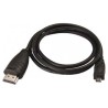 Video Kabel micro HDMI (M) - HDMI M, HDMI 1.4 - High Speed with Ethernet, 2m, czarny, EOL