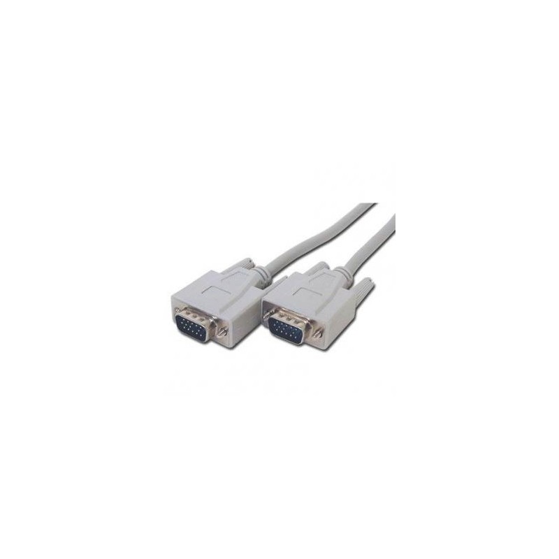 Video Kabel VGA (D-Sub) (M) - VGA (D-Sub) (M), 2m, szary, Logo, EOL