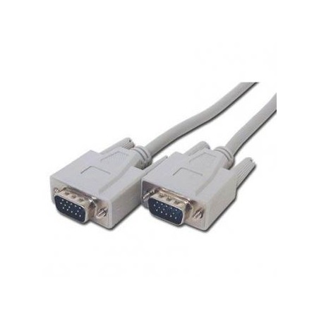 Video Kabel VGA (D-Sub) (M) - VGA (D-Sub) (M), 2m, szary, Logo blister, EOL