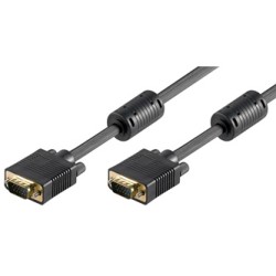 Video Kabel SVGA (D-sub) M - SVGA (D-sub) M, 3m, pozłacane konektory, czarny, Logo blister, EOL