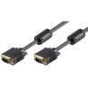 Video Kabel SVGA (D-sub) M - SVGA (D-sub) M, 3m, pozłacane konektory, czarny, Logo blister, EOL