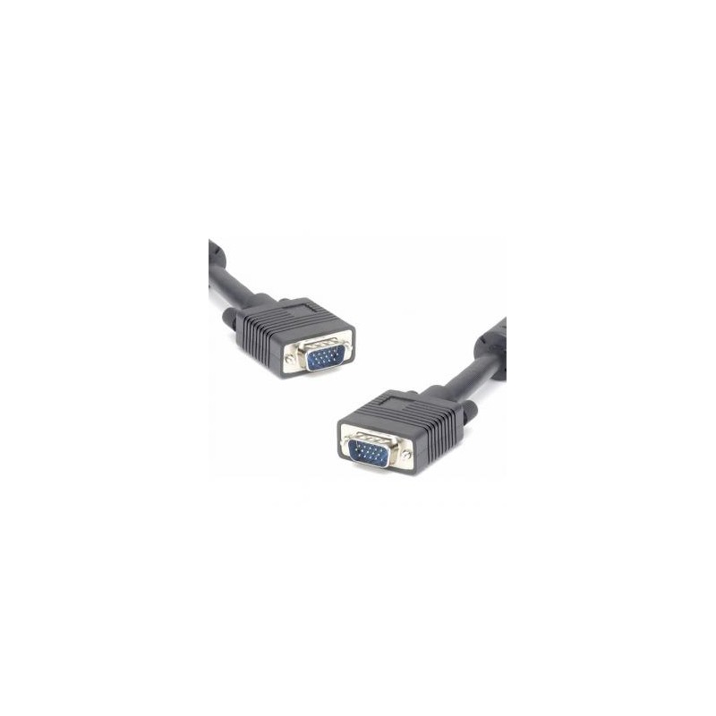 Video Kabel SVGA (D-sub) M - SVGA (D-sub) M, 5m, chroniony, czarna, EOL