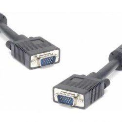 Video Kabel SVGA (D-sub) M - SVGA (D-sub) M, 5m, chroniony, czarna, Logo blister, EOL