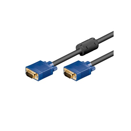 Video Kabel SVGA (D-sub) M - SVGA (D-sub) M, 5m, pozłacane konektory, czarna, EOL
