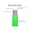 Avacom USB kabel (2.0), USB A M - microUSB (M), 0.4m, zielony, blister
