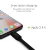Green Cell kabel GCmatte Lightning Flat kabel 25 cm z szybkim ładowaniem Apple 2.4A
