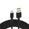 Green Cell kabel Ray USB-A - microUSB Orange LED 200cm z support do Ultra Charge QC3.0 szybkie ładowania