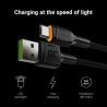 Green Cell kabel Ray USB-A - microUSB Orange LED 200cm z support do Ultra Charge QC3.0 szybkie ładowania