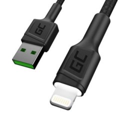 Zestaw 3x Green Cell kabel GC Ray USB - Lightning 120cm do iPhone, iPad, iPod, biała LED, szybkie ładowania