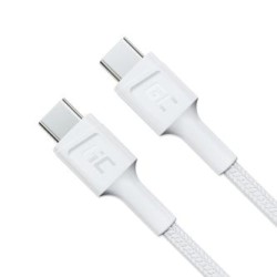 Kabel biała USB-C Type C 30cm Green Cell PowerStream z szybkim ładowaniem power Delivery 60W, Ultra Charge, szybkie Charge 3.0