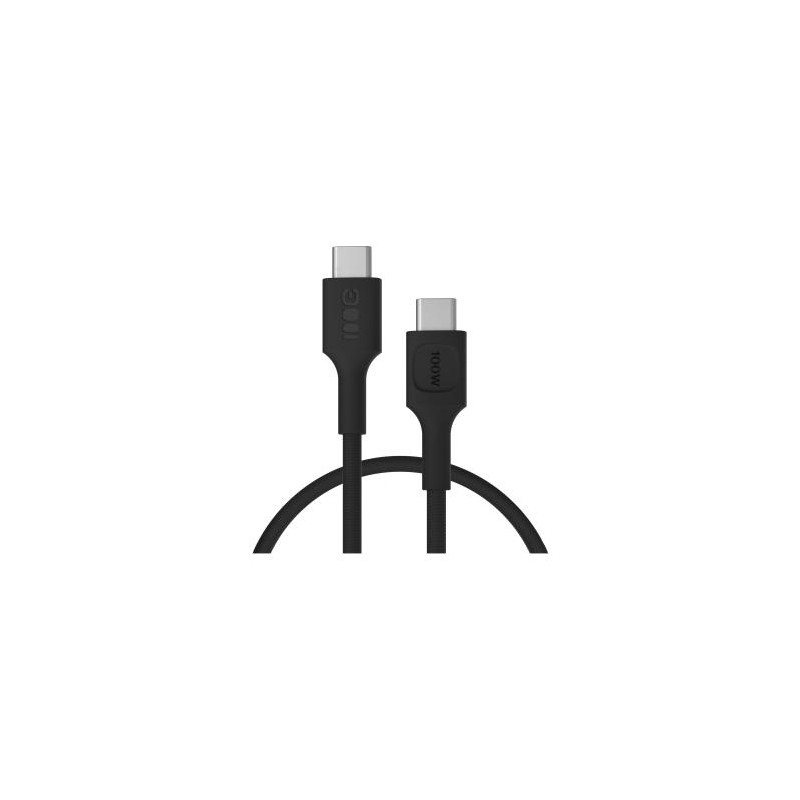 USB-C kabel 0.3m 100W Greencell PowerStream szybkie ładowania PD Panther kolor czarny