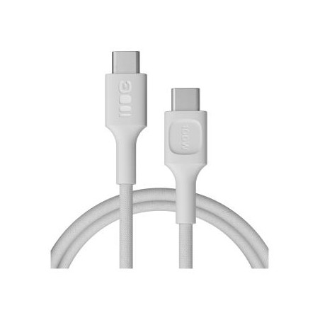USB-C kabel 1.2m 100W Greencell PowerStream szybkie ładowania PD  biała