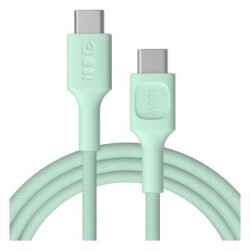 USB-C kabel 2m 100W Greencell PowerStream szybkie ładowania PD Mint Green