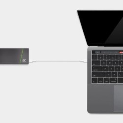 Kabel biała USB-C Type C 2m Green Cell PowerStream z szybkim ładowaniem power Delivery 60W, Ultra Charge, szybkie Charge 3.0