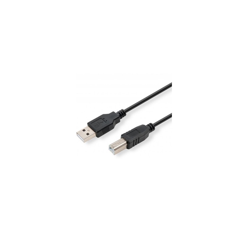 Logo USB kabel (2.0), USB A M - USB B (M), 1.8m, czarny