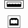 Logo USB kabel (2.0), USB A M - USB B (M), 1.8m, blister