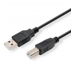 Logo USB kabel (2.0), USB A M - USB B (M), 1.8m, EOL