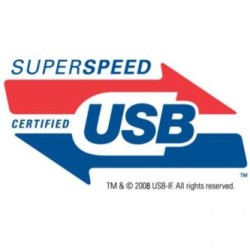 Logo USB kabel (3.0), USB A M - USB 3.0 B (M), 1.8m, czarny