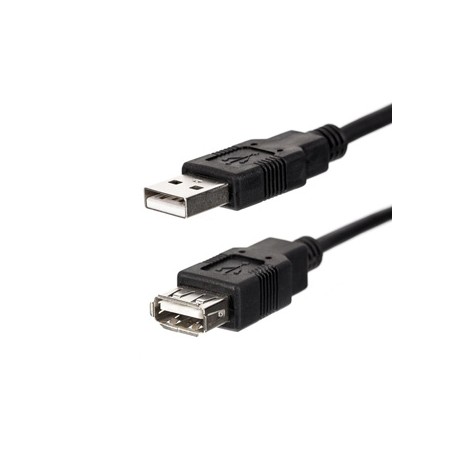 Przedłużacz USB (2.0), USB A M - USB A F, 1.8m, czarna, EOL