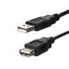 Przedłużacz USB (2.0), USB A M - USB A F, 1.8m, czarna, EOL