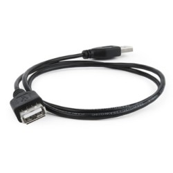 Logo Przedłużacz USB (2.0), USB A M - USB A F, 1.8m, czarna, 10-pack, cena za 1 szt.