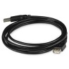 Logo Przedłużacz USB (2.0), USB A M - USB A F, 1.8m, czarna, blister, EOL