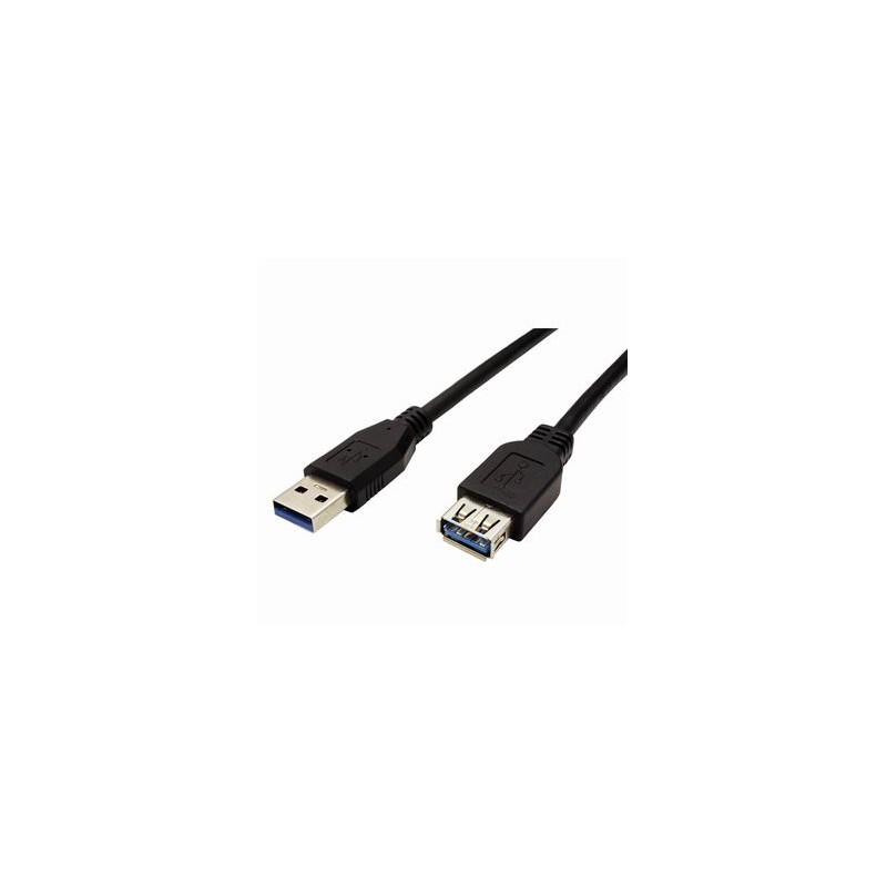 Przedłużacz USB (3.0), USB A M - USB A F, 1.8m, czarna