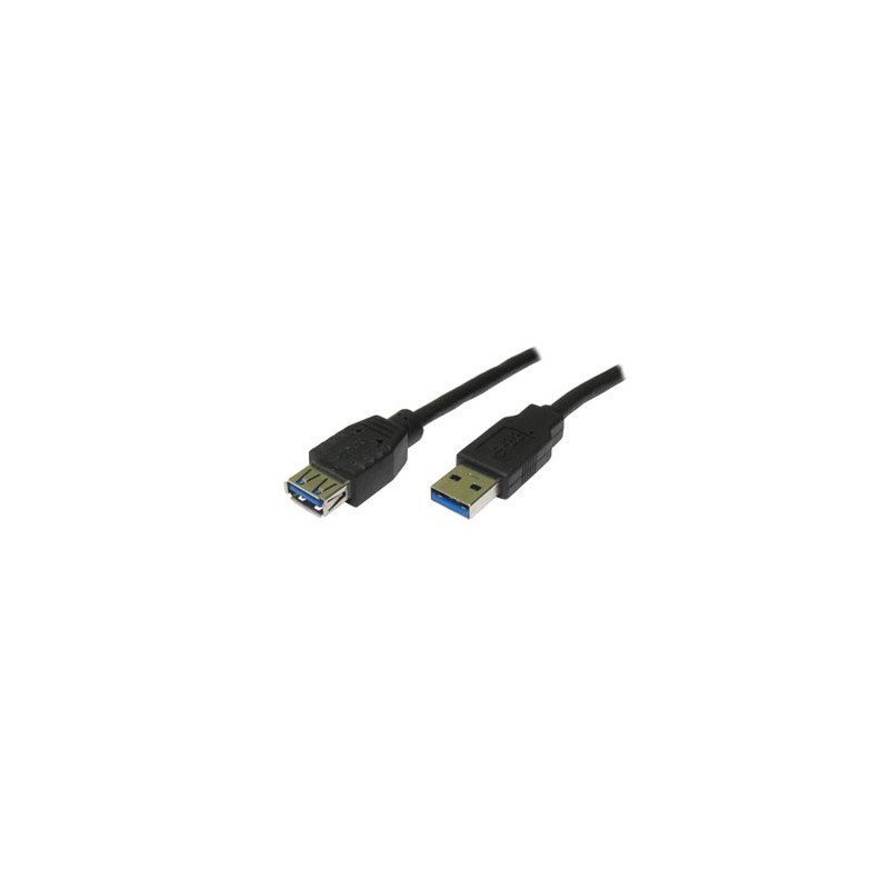 Logo Przedłużacz USB (3.0), USB A M - USB A F, 1.8m, czarna, blister, EOL