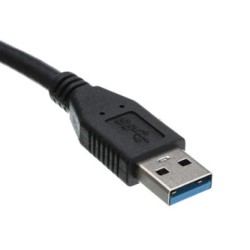 Logo Przedłużacz USB (3.0), USB A M - USB A F, 1.8m, czarna, blister, EOL