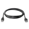 Logo Przedłużacz USB (2.0), USB A M - USB A F, 3m, czarna, cena za 1 szt.