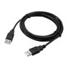Logo Przedłużacz USB (2.0), USB A M - USB A F, 3m, czarna, cena za 1 szt.