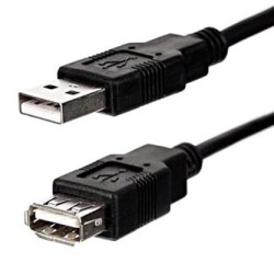 Logo Economy Przedłużacz USB (2.0), USB A M - USB A F, 1.8m, czarny, EOL